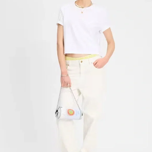 KATE SPADE SNACK TIME METALLIC POCHETTE - Picture 2 of 7